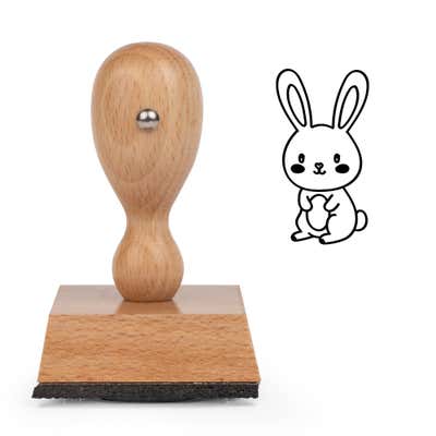 Cute Rabbit Craft Stamp - alternate view