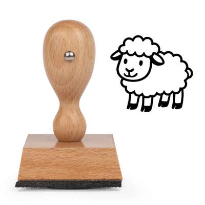 Cute Sheep Craft Stamp - alternate view