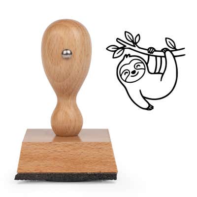 Cute Sloth Craft Stamp - alternate view