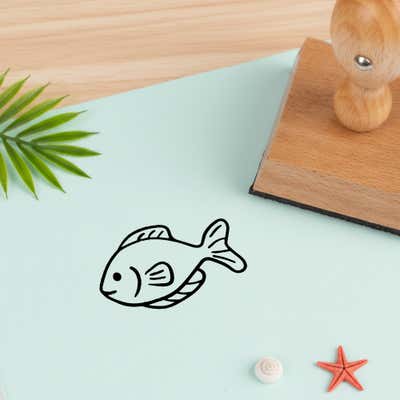 Cute Small Fish Craft Stamp - alternate view