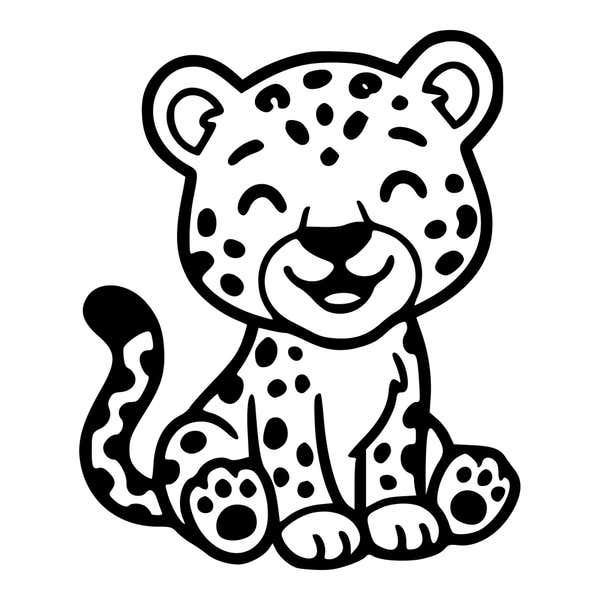 Cute Spotted Cat Craft Stamp