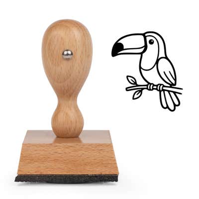 Cute Toucan Craft Stamp - alternate view