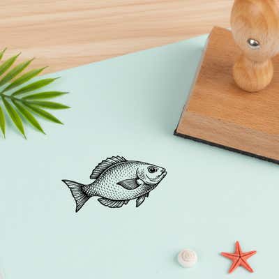 Ocean Fish Craft Stamp - alternate view