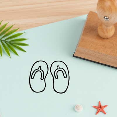 Flip Flops Craft Stamp - alternate view