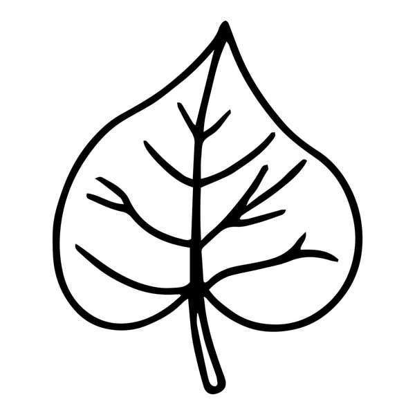 Veined Heart Leaf Craft Stamp