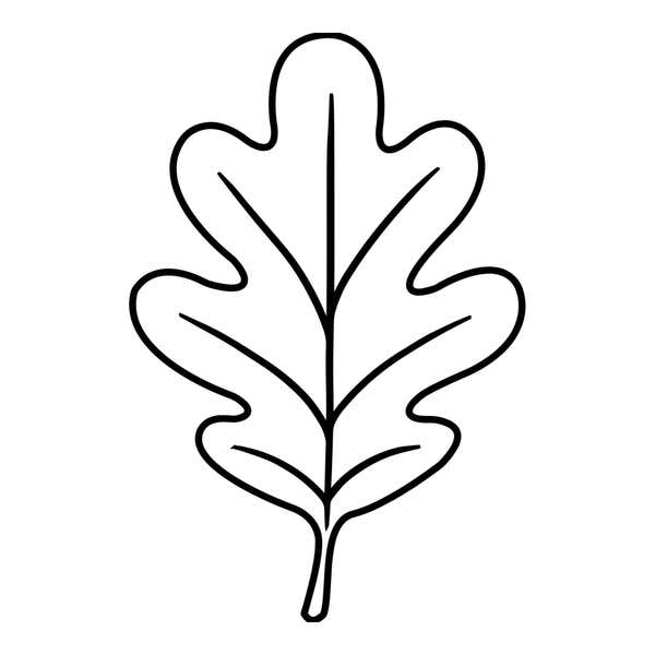 Rounded Oak Leaf Craft Stamp