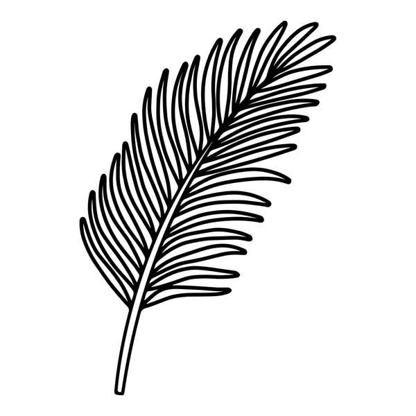 Feathered Frond Craft Stamp