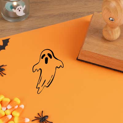 Haunted Ghost Craft Stamp - alternate view