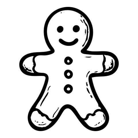 Classic Gingerbread Craft Stamp