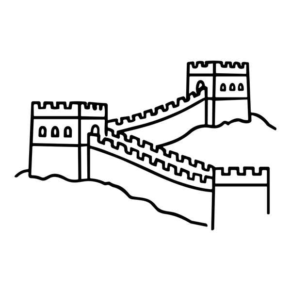 Great Wall of China Craft Stamp