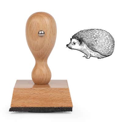 Woodland Hedgehog Craft Stamp - alternate view