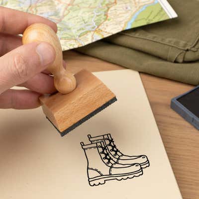 Hiking Boots Craft Stamp - alternate view