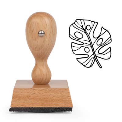Monstera Leaf Craft Stamp - alternate view