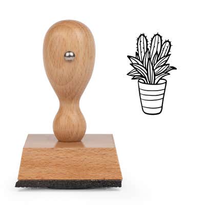 Mixed Cactus Planter Craft Stamp - alternate view