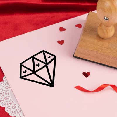 Precious Love Diamond Craft Stamp - alternate view