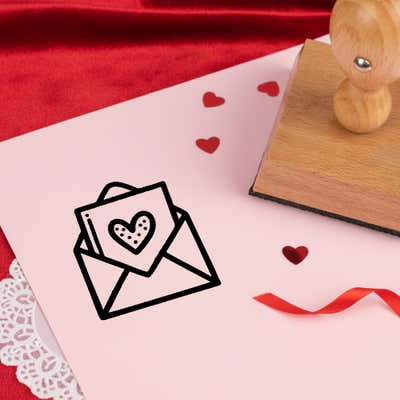 Heartfelt Love Letter Craft Stamp - alternate view