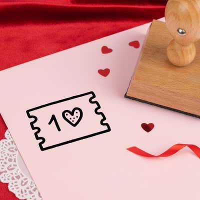 Date Night Love Ticket Craft Stamp - alternate view
