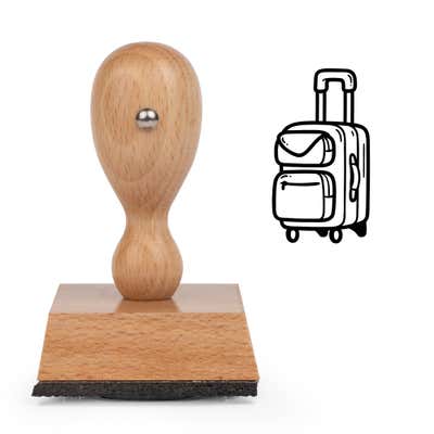 Luggage Bag Craft Stamp - alternate view