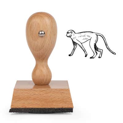 Jungle Monkey Craft Stamp - alternate view
