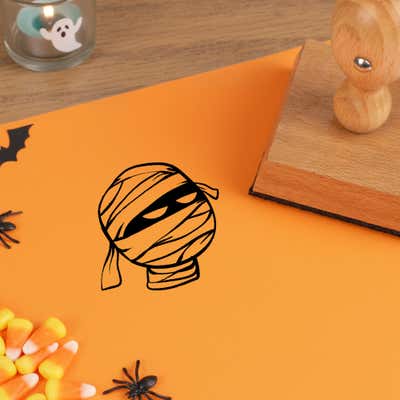 Bandaged Mummy Craft Stamp - alternate view