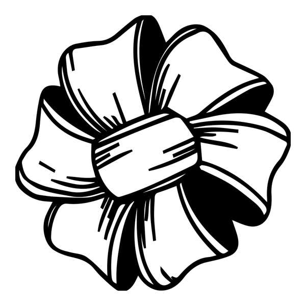 Tied Ribbon Bow Craft Stamp