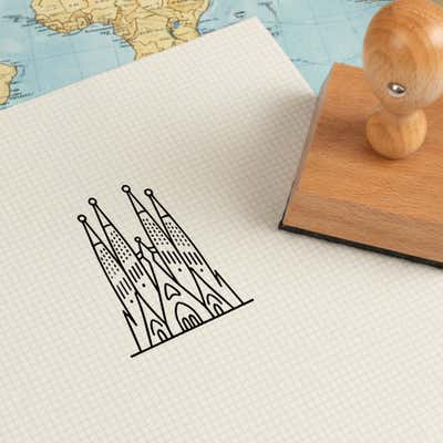 Sagrada Familia Craft Stamp - alternate view
