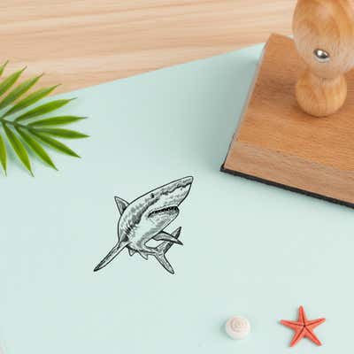 Ocean Shark Craft Stamp - alternate view