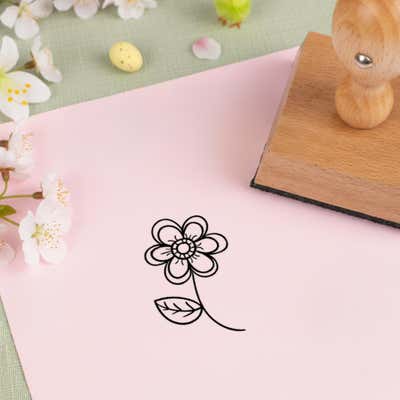 Blooming Spring Flower Craft Stamp - alternate view