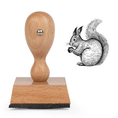Woodland Squirrel Craft Stamp - alternate view