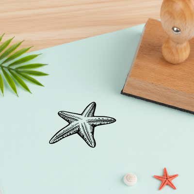 Seashore Starfish Craft Stamp - alternate view