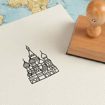 St. Basil's Cathedral Craft Stamp - alternate view