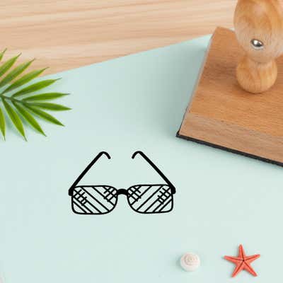 Sunglasses Craft Stamp - alternate view