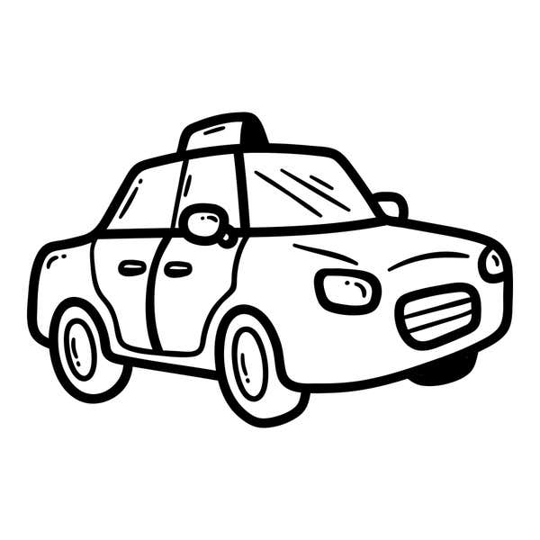 Taxi Craft Stamp