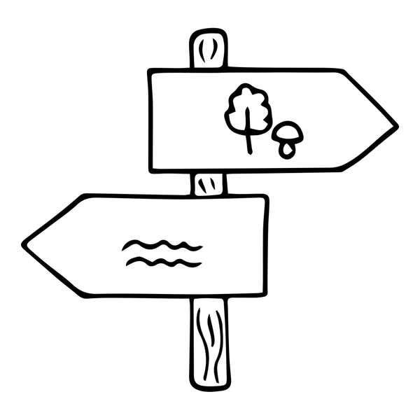 Trail Signs Craft Stamp