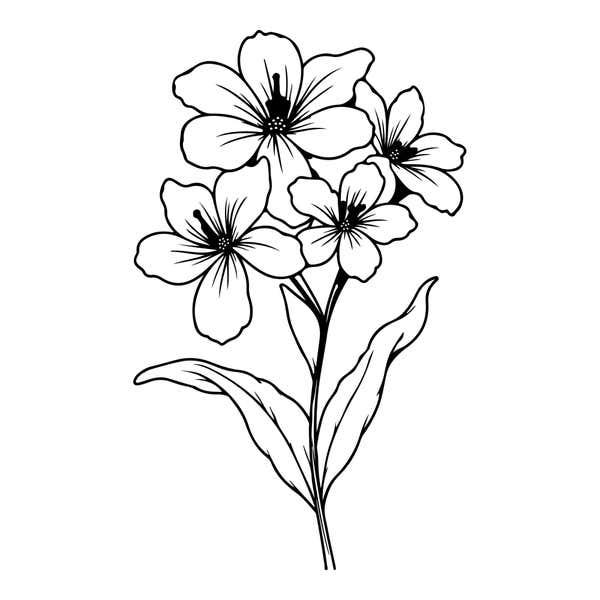 Clustered Blossom Spray Craft Stamp