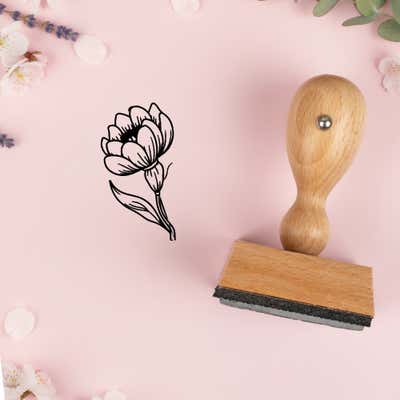 Layered Petal Bloom Craft Stamp - alternate view