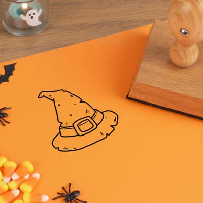Pointed Witch Hat Craft Stamp - alternate view