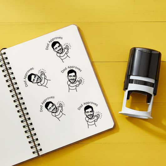 Custom face stamp impression