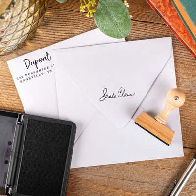 Seasons Greetings Envelope Accent Craft Stamp - alternate view