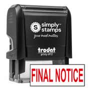 FINAL NOTICE Stock Stamp