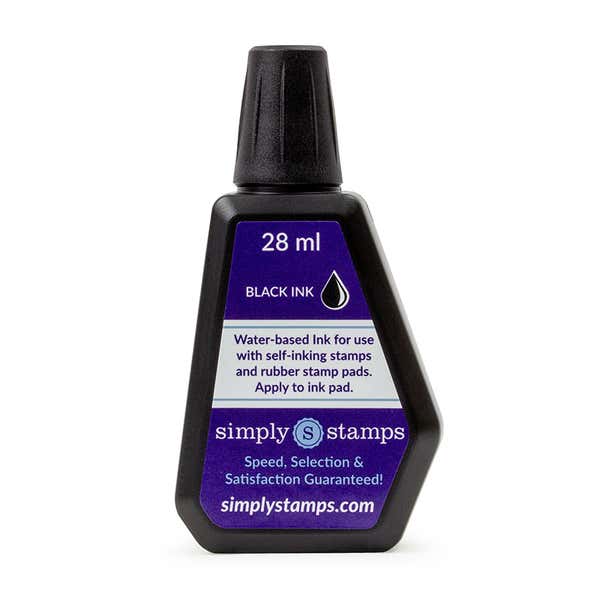 Rear view of the Trodat (Ideal) Ink 1 oz (6cc) bottle