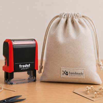 Custom Logo Fabric Stamp - alternate view