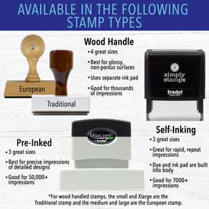 3 Line Business Address Stamp Type & Body Options