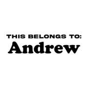 This Belongs To Custom Clothing Name Stamp — Classic Font