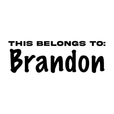 Serif 3 Line Clothing Stamp
