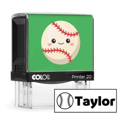 Baseball Clothing Name Stamp