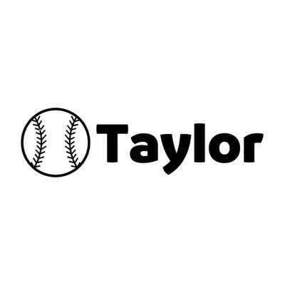 Baseball Clothing Name Stamp - alternate view