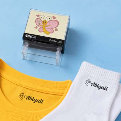 Butterfly Clothing Name Stamp - alternate view