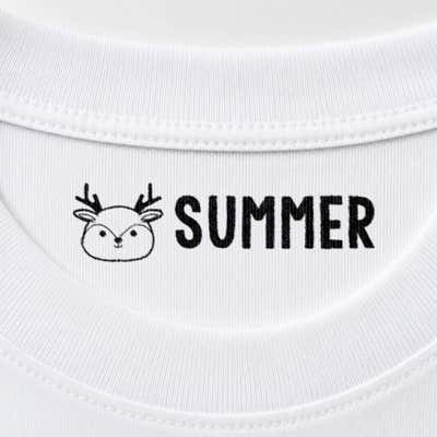 Deer Clothing Name Stamp - alternate view