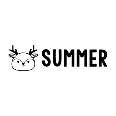 Deer Clothing Name Stamp - alternate view